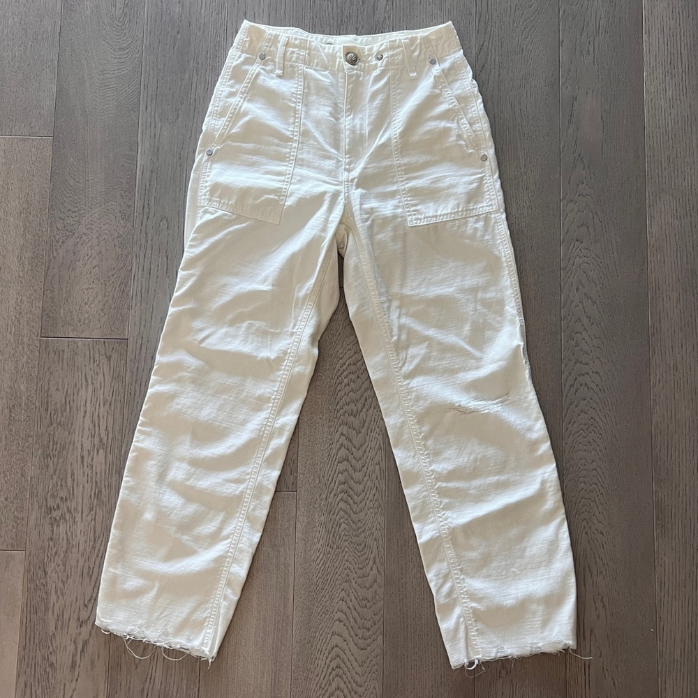 Rag & Bone White Cargo Pant